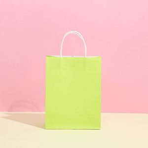 ถุงกระดาษช้อปปิ้งสีขาวน้ำตาลขายส่งพร้อมโลโก้ - Product Image 2