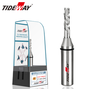 Tideway מוצק קרביד קצה טחנת <span class=keywords><strong>cnc</strong></span> הנתב להבי כלי טיפה למעלה ולמטה חותך כרסום ספירלה עץ - Product Image 1