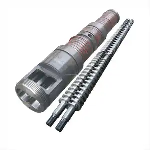 SKD 61 new technology high quality parallel twin screw and barrel for plastic extruder