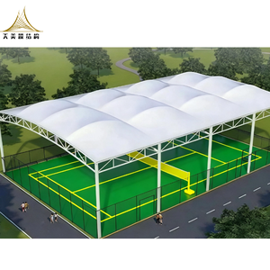 High-End PVDF PTFE <strong>Fabric</strong> Waterproof <strong>Tensile</strong> Membrane <strong>Structure</strong> Tent Shade <strong>Canopy</strong> Roof for Indoor Tennis Basketball Padel Court - Product Image 2