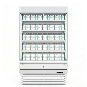 Vitrina refrigerada con cortina de aire de 2 metros, para supermercados, tiendas de conveniencia, refrigerador para conservación de frutas y verduras - Product Image 2