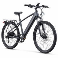 Vélo de montagne électrique léger 250W, cadre en acier haute teneur en carbone, batterie au lithium 10.4AH, vélo de montagne électrique