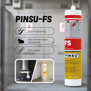 Colle de fixation pour cheminée et <span class=keywords><strong>hotte</strong></span> de cuisine PINSU-FS, résistante au feu, à l'huile et à l'eau, pour tuyaux d'échappement et verre, de la manufacture d'adhésifs - Product Image 3