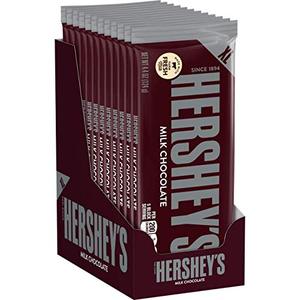 Kẹo Socola Sữa Hershey's, 4.4 Ounce, Thanh Khổng Lồ, Hộp 12 Thanh - Product Image 1