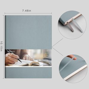 สมุดโน้ต B5 ปกอ่อน พร้อมยางยืดรัดเอว <span class=keywords><strong>ต</strong></span>ัวบอกหน้าแบบสองจุด  รับทำโลโก้บริษัท ของขวัญส่งเสริมการขาย - Product Image 3