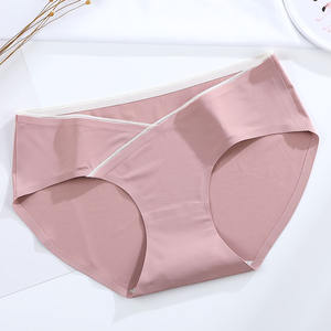 Culotte de maternité, <span class=keywords><strong>taille</strong></span> <span class=keywords><strong>basse</strong></span> croisé C, sous-vêtements pour femmes enceintes, vente en gros, - Product Image 6