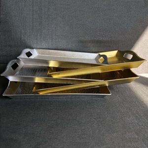 Plateau rectangulaire 3 tailles à double placage pour hôtels et ménages Bol à fruits Assiette décorative avec poignée - Product Image 3