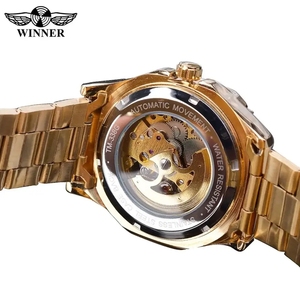 <span class=keywords><strong>Montre</strong></span> automatique <span class=keywords><strong>pour</strong></span> <span class=keywords><strong>homme</strong></span> Winner Top Brand, bracelet en acier inoxydable doré rose, <span class=keywords><strong>montre</strong></span>-bracelet <span class=keywords><strong>pour</strong></span> <span class=keywords><strong>homme</strong></span>, <span class=keywords><strong>montre</strong></span> mécanique <span class=keywords><strong>pour</strong></span> <span class=keywords><strong>homme</strong></span> d'affaires - Product Image 5