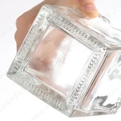 Venta al por mayor única botella de cristal personalizada cuadrada 750ml vidrio licor licores Ginebra <span class=keywords><strong>whisky</strong></span> vodka tequila botella - Product Image 2