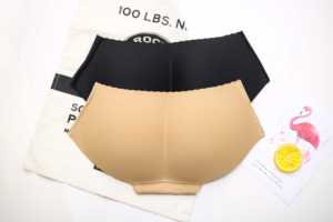 Culottes en soie rembourrées intégrées sans trace pour femmes, levage complet des hanches, maintien ferme des fesses, respirantes, usage quotidien, taille XL, personnalisables - Product Image 2