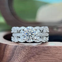 Bague solitaire ronde géométrique en cuivre exquis avec zircone pour femme, bijoux de fiançailles