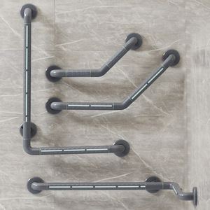 Barre d'appui de salle de bain Si Yue 5383 grise antidérapante en nylon et acier inoxydable pour la sécurité sous la douche - Product Image 1