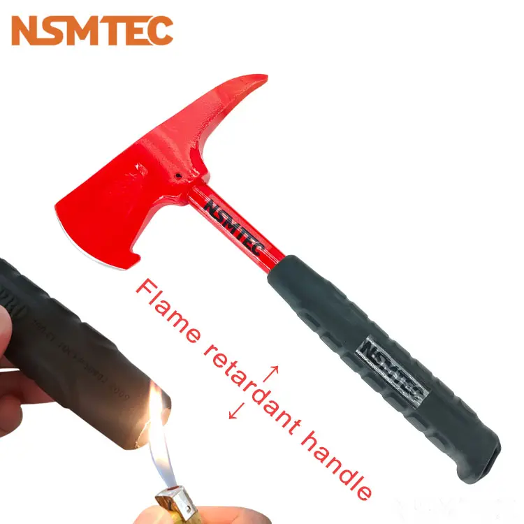 NSMTools OEM Loại Chống Cháy Ống Thép Nhựa Xử Lý Pick Head Fire Fighter Axe