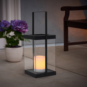 Lanterne <span class=keywords><strong>solaire</strong></span> LED en métal et verre, luminaire décoratif de jardin, bon marché, prix Direct d'usine, v - Product Image 6