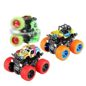 8 pzas/juego de aleación Diecast juguetes modelo Diecast vehículos doble inercia truco fundición juguetes para los niños