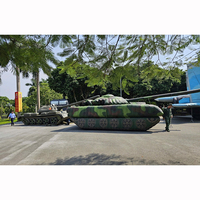 Modèle de Véhicule Militaire Gonflable Géant de Haute Qualité et Durable : Cible, Lance-Missiles, Char, Véhicule d'Ingénierie, Canon, Camion de Transport
