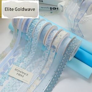 Cinta de la serie azul nueva para decoración de pasteles, embalaje, envoltura de regalos, lazos DIY - Product Image 1