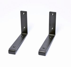 Soportes de estantería de tamaño personalizado, soportes de borde para estantes, soporte de estantería flotante de metal/aceros forjados industriales sin acabado - Product Image 2