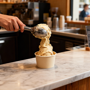 Gobelets en papier kraft blanc et bambou jetables pour glaces, personnalisables, de 2oz, 3oz, 4oz, 5oz, 6oz, idéaux pour les stands mobiles – Vente en gros - Product Image 3