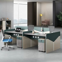 Moderne 2 4 6 8 personnes ensemble espace de travail bureau immeuble entreprise meubles ordinateur modulaire Cabine table bureaux poste de travail