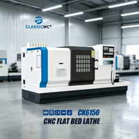 Tour CNC à lit plat économique CK6150 pour la production en série de blanks d'engrenages agricoles et de blanks d'outils