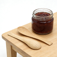 Cuillère en bambou naturel jetable écologique de haute qualité, très vendue, pour café, fêtes, restaurants, vaisselle écologique en bambou