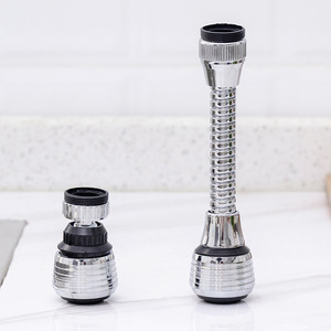Prolongateur de robinet en acier inoxydable avec tête de pulvérisation économiseur d'eau et filtre pour évier de cuisine - Product Image 2