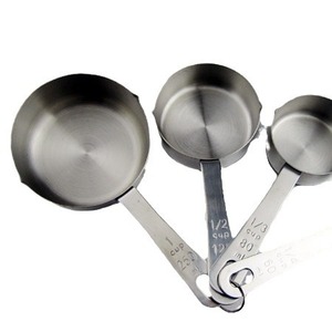 Juego de tazas medidoras de acero inoxidable, 4 piezas, utensilios de cocina para hornear y cocinar - Product Image 2