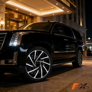 Cerchi in Lega di Alluminio Forgiati Personalizzati 5*114.3 5*120 17-24 Pollici Neri con Finitura Lavorata per Range Rover Mercedes AMG <span class=keywords><strong>BMW</strong></span> - Product Image 4