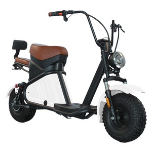Trottinette électrique 800W 48V12AH avec pneus larges, moteur sans balais, siège, véhicule électrique à deux roues pour adulte, bleu - Product Image 4