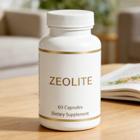 Capsules végétaliennes de zéolite à marque privée – Complément détoxifiant pour le foie et le nettoyage intestinal – Argile de zéolite de qualité alimentaire pour adultes – 60 gélules – Pour femmes et hommes