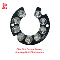 Placa PCBA para Cámara de Vigilancia CCTV con LED Infrarrojo SMD de 850nm, 1 oz de Grosor de Cobre, Marca CGX, Fabricante OEM/ODM