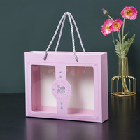 Petites boîtes cadeaux personnalisées à fenêtre transparente pour petites entreprises