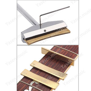 Herramienta de reparación de guitarras Herramienta <span class=keywords><strong>Luthier</strong></span> Diapasón de guitarra Prensa Caul con llave hexagonal Diapasón Presionando Reemplazo Herramienta <span class=keywords><strong>Luthier</strong></span> - Product Image 4