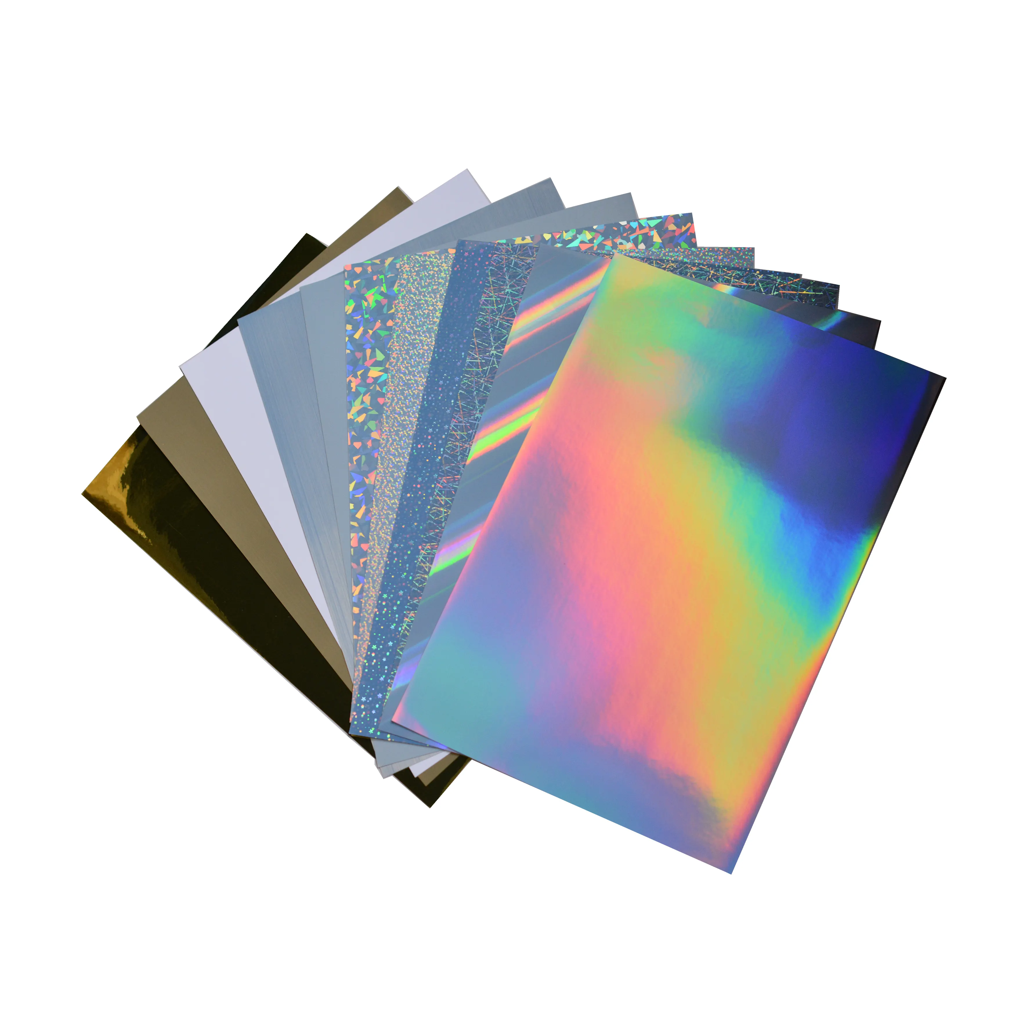 Holographic Water-based Printable Vinyl A4 PP Adhesive Neat Waterproof Sticker Paper For Home-use Inkjet Laser Digital Printer