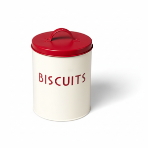 Boîte à biscuits en fer durable avec un design élégant en métal, parfaite pour la cuisine à domicile et le stockage des biscuits, des biscuits et des collations - Product Image 1