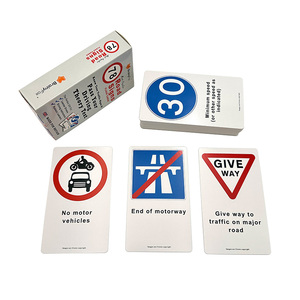 Cartes Flash personnalisées avec logo et emballage pour adultes, test de théorie de conduite, cartes flash éducatives - Product Image 2
