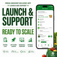 Aplicación de Compras de Comestibles con Entrega a Domicilio Confiable, Desarrollo de Aplicaciones para IOS y Android con Catálogo de Productos y Carrito de Compras LionCreate
