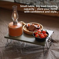 Table pliante portable en alliage d'aluminium pour l'extérieur, à ouverture rapide, légère, intégrée, petite table pour le camping et les pique-niques