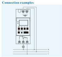 Vente d'usine écran LCD 220v 20a interrupteur horaire numérique 24 heures semaine minuterie électronique programmable