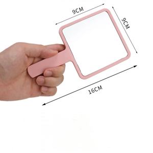 Espejo de Maquillaje Cuadrado Pequeño Portátil de Bronce 3x con Logotipo Personalizado al por Mayor, Espejo de Mano Personalizado para Mujer - Product Image 2