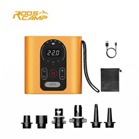 Hoge druk plastic elektrische luchtpomp met ingebouwde batterij, LED-display, draagbaar voor SUP board, opblaasbare kajak, opblazen/leeglaten