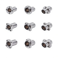 Boulon linéaire sans huile à bride allongée en acier inoxydable, avec revêtement extérieur en graphite et intérieur en cuivre, usiné CNC pour applications de fraisage et de résistance à l'usure