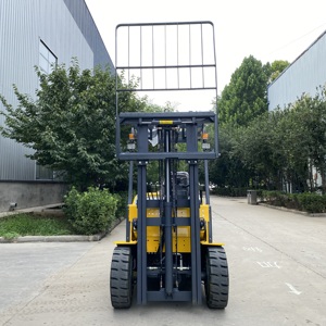 Wangong Elektrikli Forklift 2 Ton 2.5 Ton 3 Ton Kurşun Asit Akülü Dolu Lastik Tekerlek İki Kademeli Direk 14km/s Küçük Her Türlü Araziye Uygun - Product Image 3