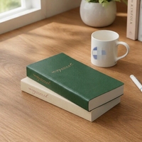 Carnet en cuir PU souple avec pages intérieures vierges, lignées ou quadrillées, agenda personnalisable pour le bureau ou comme cadeau