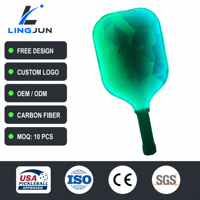 Raquette de pickleball en fibre de verre alvéolée 16 mm, rechargeable, personnalisable, pour sports de plein air, offre spéciale transfrontalière