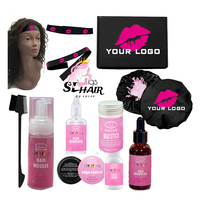 Accessoires pour cheveux Sceau de cire StickPrivate Label Styling Logo personnalisé Bâton de cire Brosse de contrôle des bords pour perruques