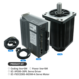 ชุดมอเตอร์ AC รุ่น Stock EC F5CC230S 2.3KW 15Nm 220V 1500RPM พร้อมไดรฟ์ XP200 สายเคเบิล 5 เมตร สำหรับเครื่อง CNC Router และจักรเย็บผ้า - Product Image 2