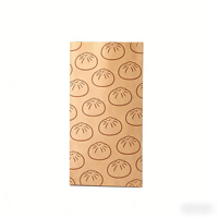 Sacs d'emballage en papier kraft recyclables et écologiques pour pains vapeur, design classique personnalisé, vente en gros, pochettes de rangement vides pour petit-déjeuner
