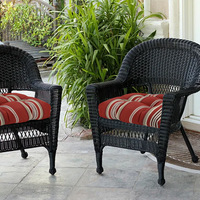 Coussin de chaise en rotin pour l'extérieur et l'intérieur, design à pois en forme de U, imperméable et résistant aux UV, design personnalisable